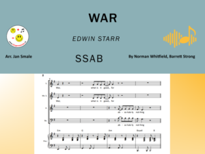 War - Edwin Starr SAB+piano